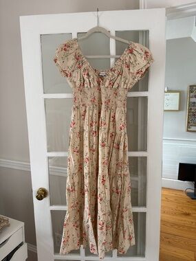 WeWoreWhat Cream Floral Maxi Dress